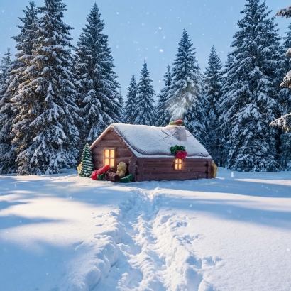 Предзаказ новогоднего&nbsp;торта </br>«Новогодний домик»