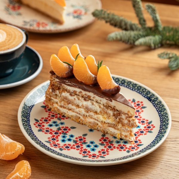 Миндально-мандариновый торт