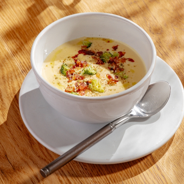 Сырный суп с беконом