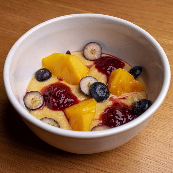 Каша манная с соленой карамелью