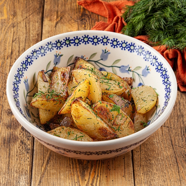 Картофель, жаренный с луком