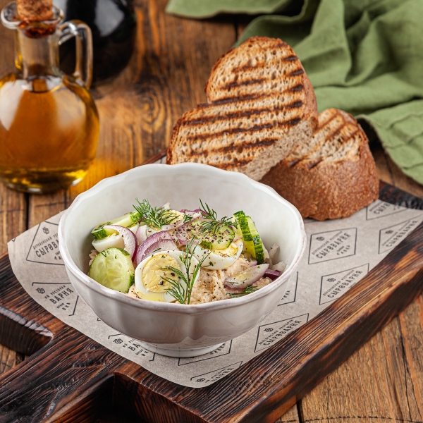 Форшмак с перепелиным яйцом