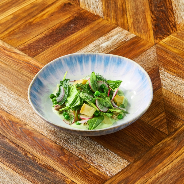 Салат со скумбрией и картофелем