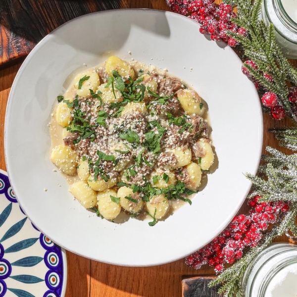 Ньокки с томленой уткой