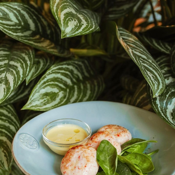 Котлеты из краба со шпинатом