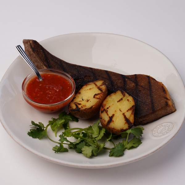 Язык на гриле