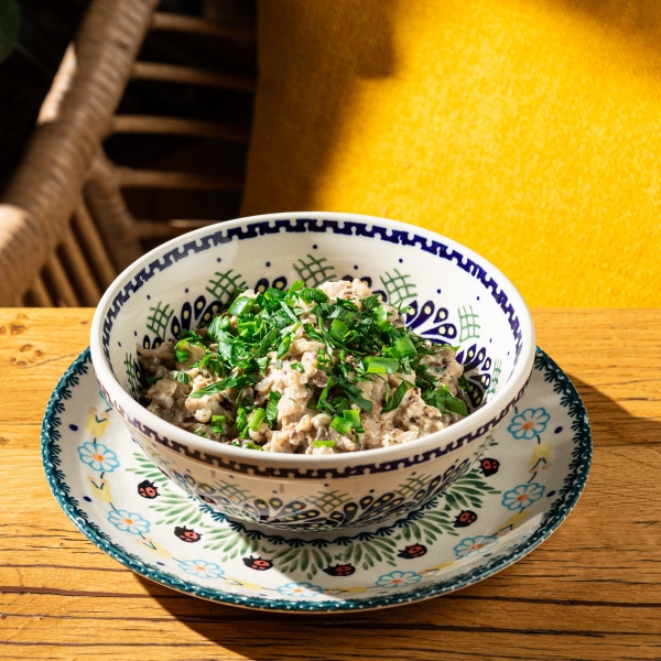 Гречневая каша с курицей и вешенками