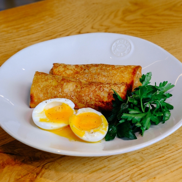 Блины с ветчиной и сыром